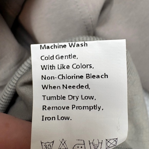 Fashion Quarter Zip Pullover Womens S Tan Sweatshirt Plain Minimalist Casual NWT - Picture 8 of 10